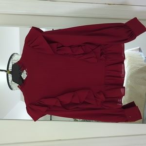 Valencia and Vine Ruffled Blouse